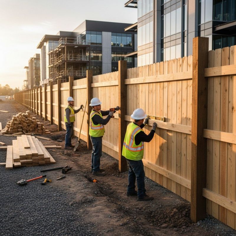 Business Fence Installation detail