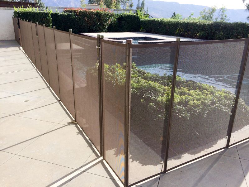 Secure Mesh Pool Fence