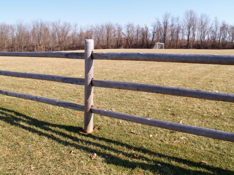 Wood Rail Fence Installation